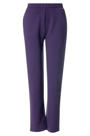 Comfy Style Wrinkle Resistant Finish Poly Cotton Fleece Short Pants | PURPLE | 9154BR