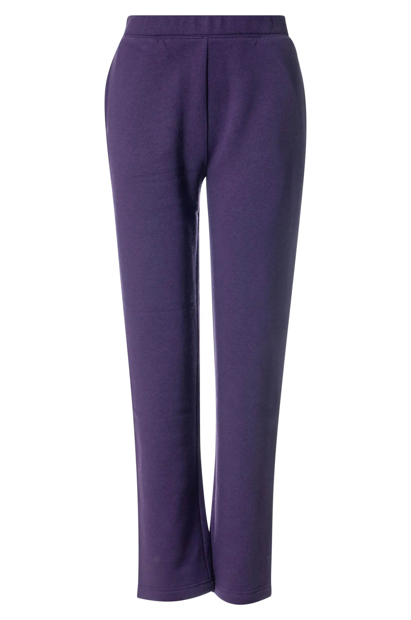 Comfy Style Wrinkle Resistant Finish Poly Cotton Fleece Short Pants | PURPLE | 9154BR