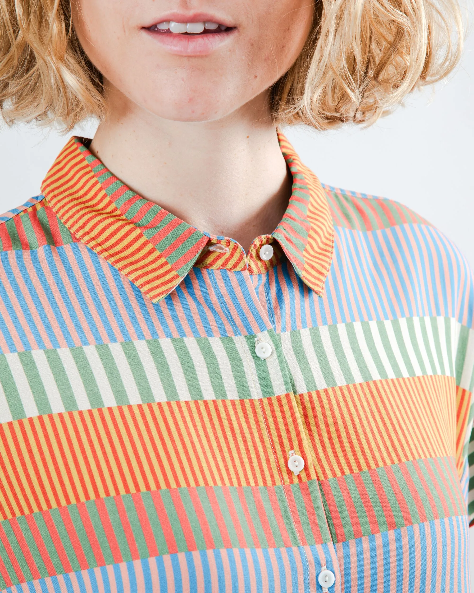 Mediterranean Batwing Blouse Relaxed Everyday Wear