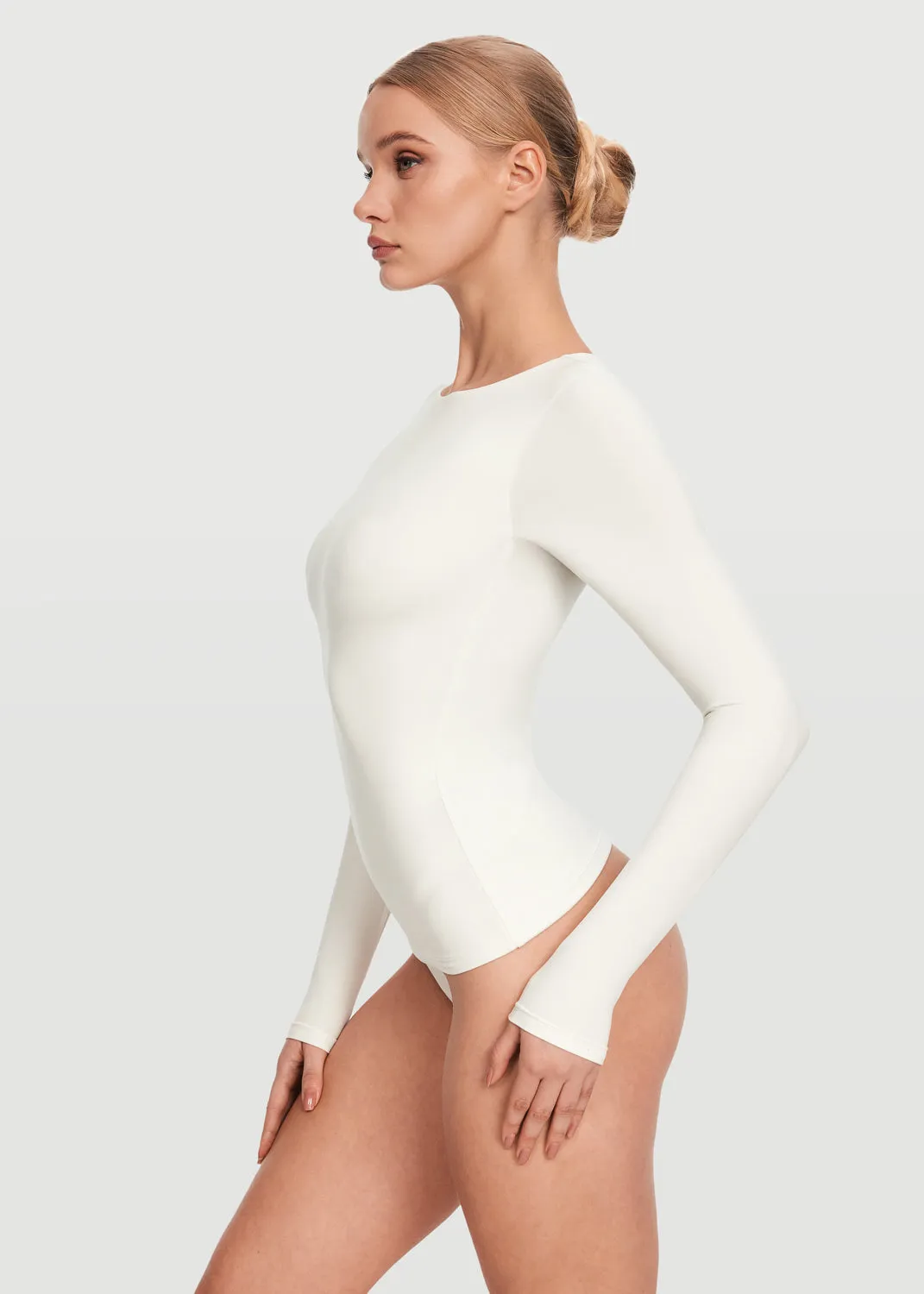 Cool Fit Drip Dry Fabric Crew Neck Long Sleeve Top