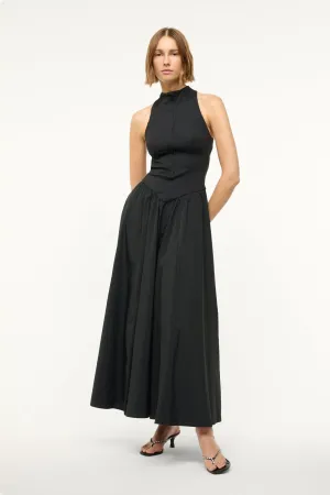 CREVASSE MAXI DRESS | BLACK Layer Ready