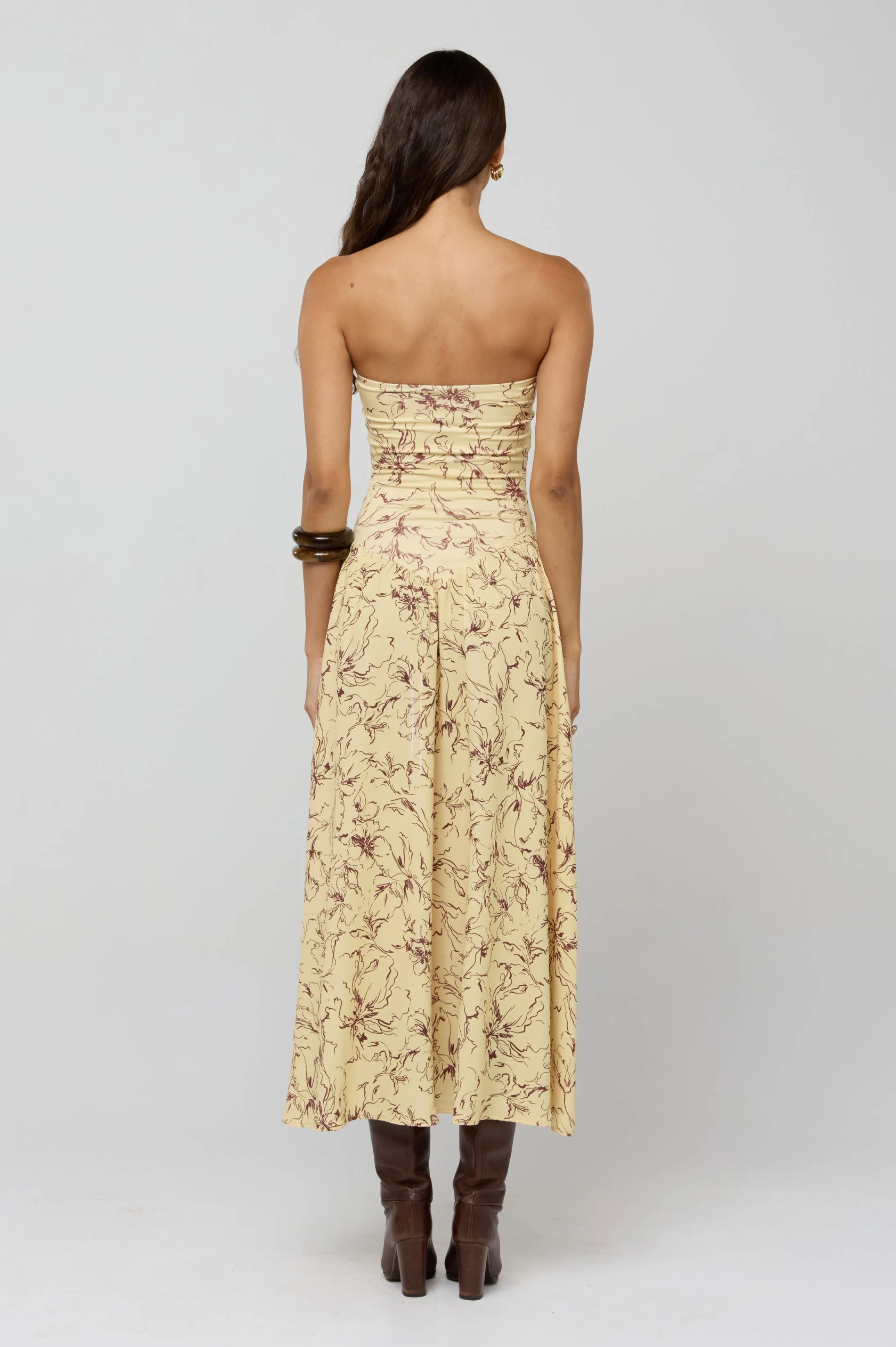 Smooth-Lining Subtle Touch Mackenzie Dress in Butterscotch