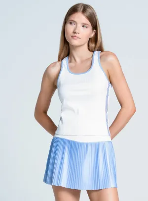 Sun Protection Water Based Ink Print Got The Blues Rib Tank