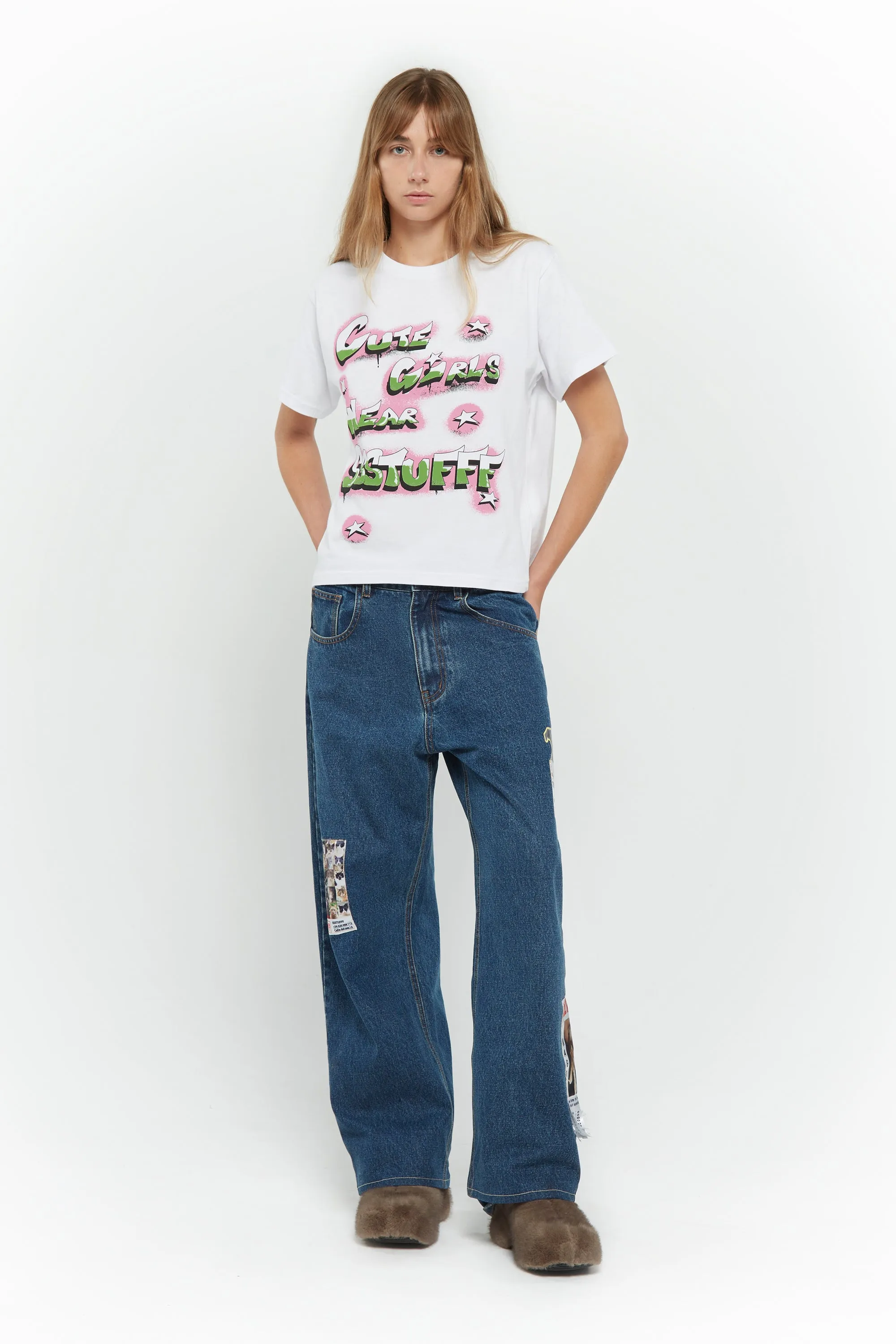 Cute Girls Cropped Tee Sporty Layer Look WrinkleResistant