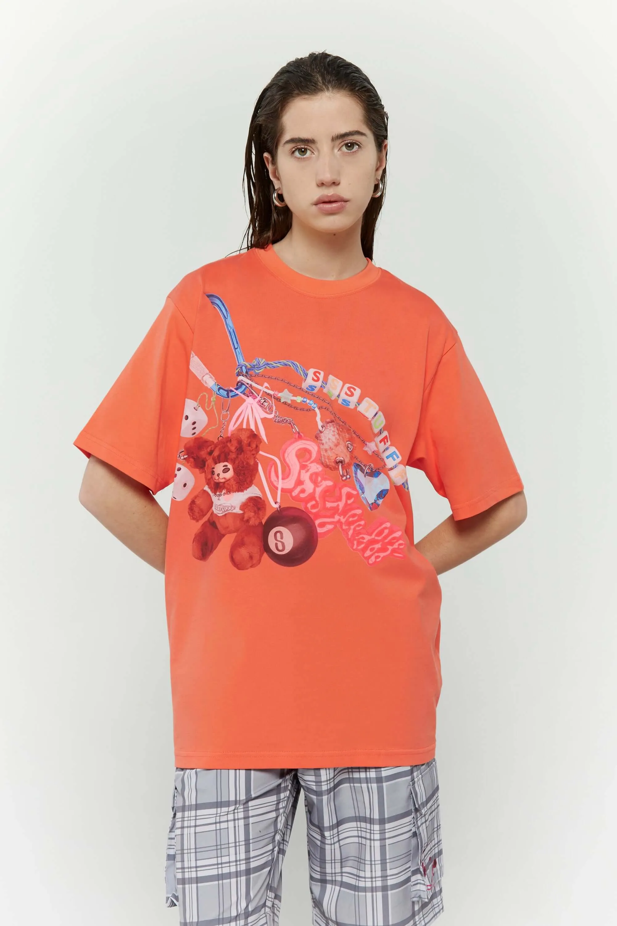 Breathable Cotton Fabric Chill Comfort Wear Cute Key Chain Tee