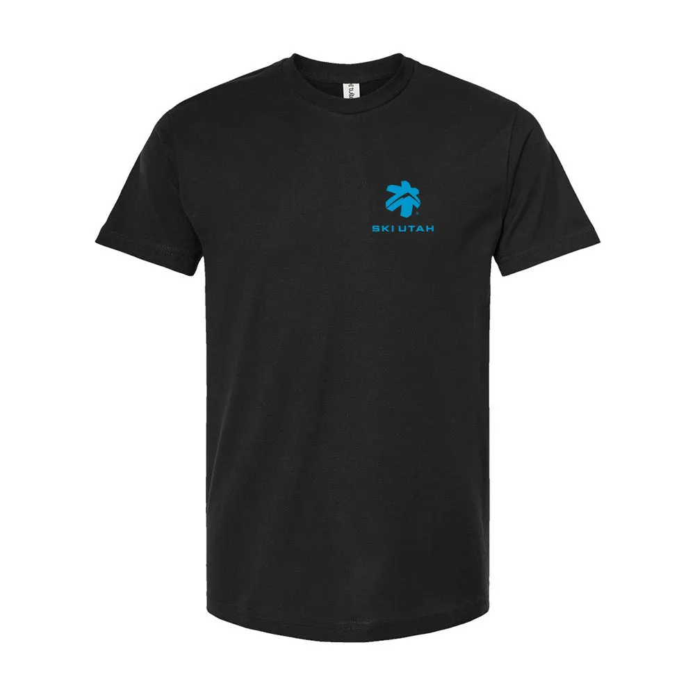 Soft Layers Ski Utah Devil's Castle Black T-Shirt