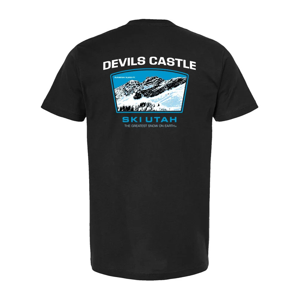 Classic timelessness Casual Layer Wear Ski Utah Devil's Castle Black T-Shirt