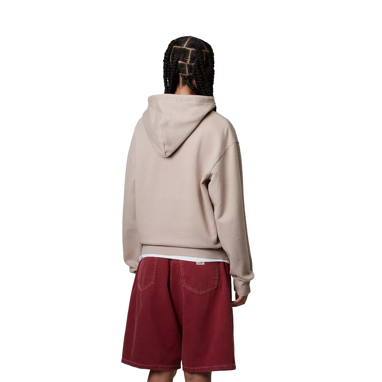 Carhartt WIP Womens Hooded Casey Sweatshirt Dusky Beige / Silver anti shrinking Outdoor Fit