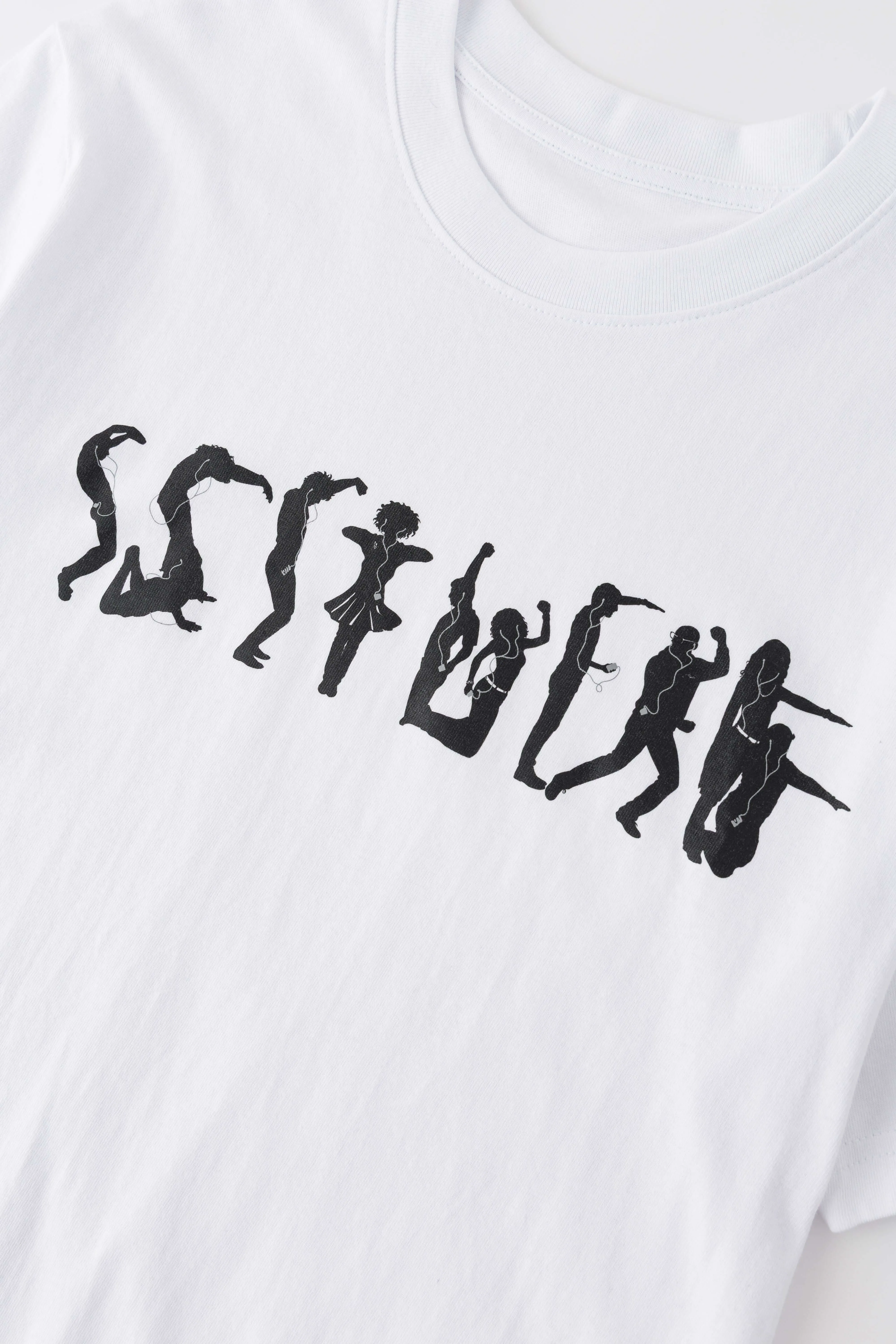 Dancing Logo Tee Modern Twist Tagless Neckline