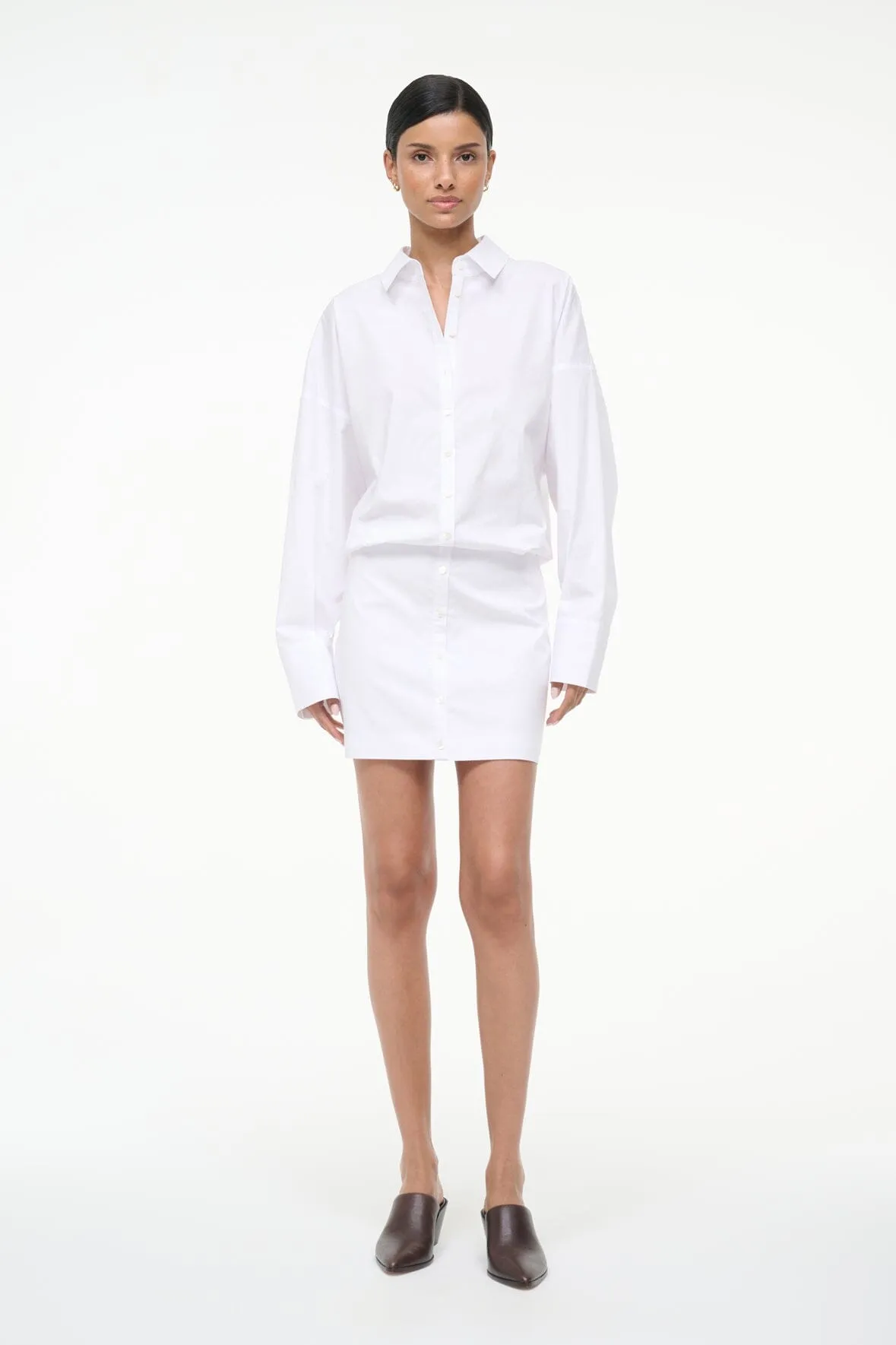 Refined Mood Neutral Aesthetic CYNTHIA DRESS | WHITE