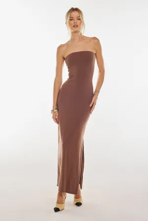 Demi Dress in Toffee Knit Guest Shine