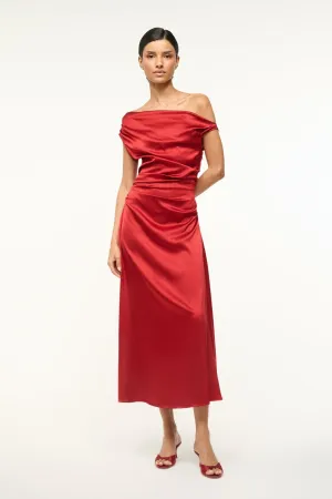 Luxurious Texture Relaxed Layers PHARE SILK DRESS | ROUGE