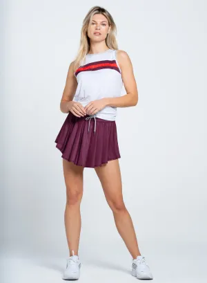 Metallic Stripe Tie Back Tank Outdoor Outfit Style Customer Favorite