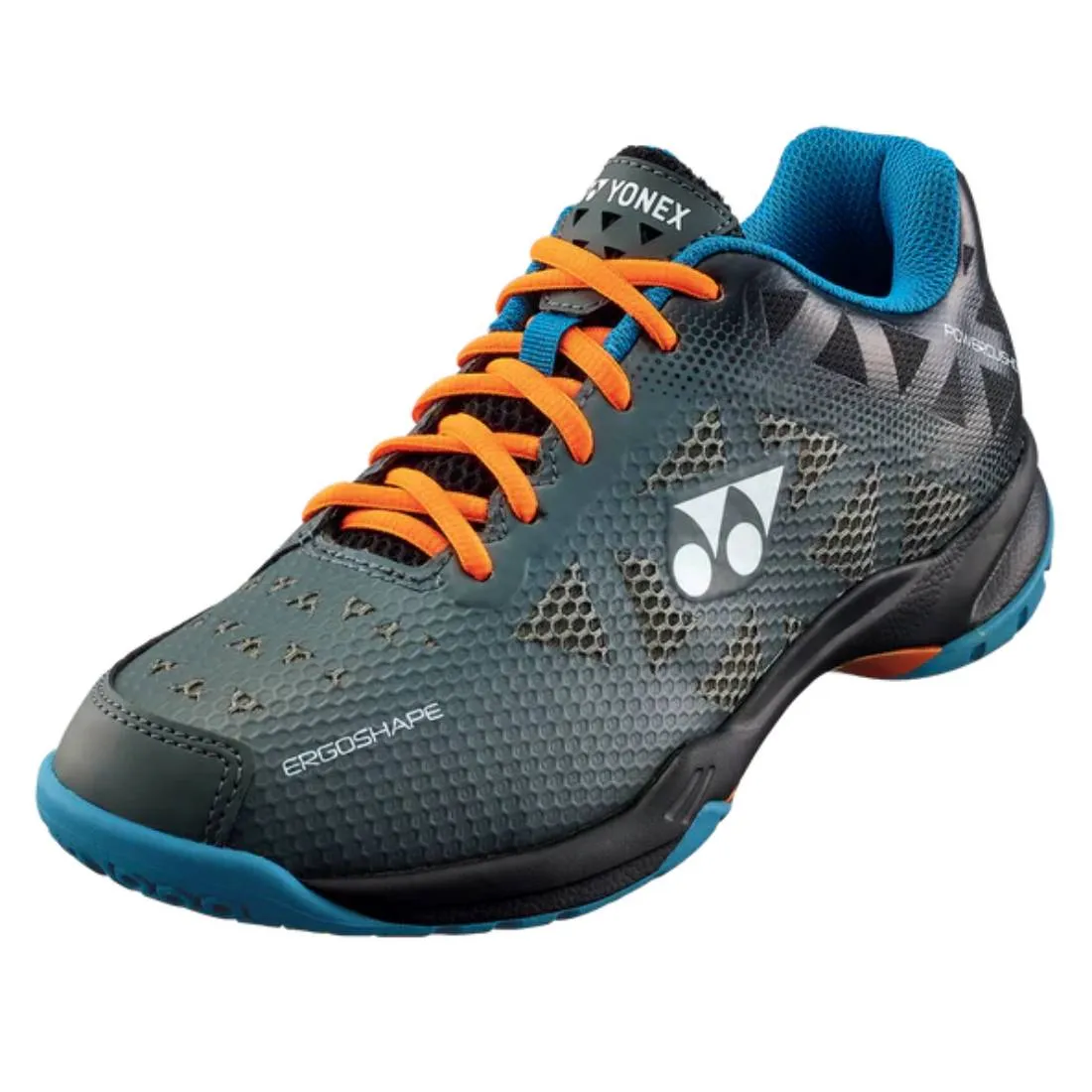 Sustainable Material Construction Anatomically Shaped Footbed Yonex Power Cushion 50 Men's Indoor Court Shoe (Dark Grey)