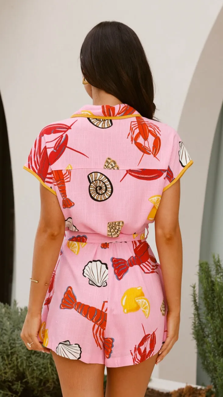 Eilis Playsuit - Shell Lover Print Cool Edge