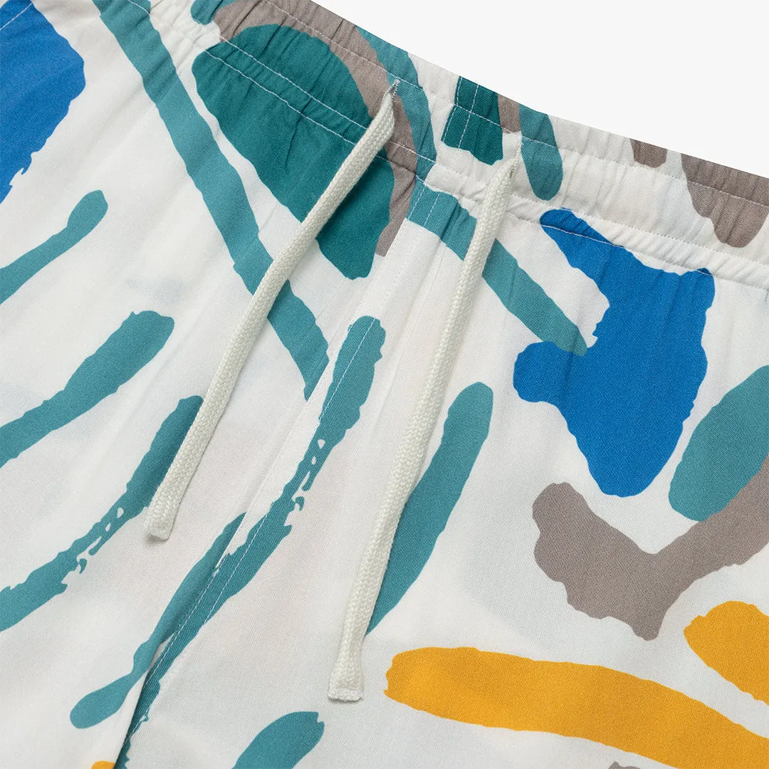 Breezy Layer Fit embroidery details Bay Shorts Multi