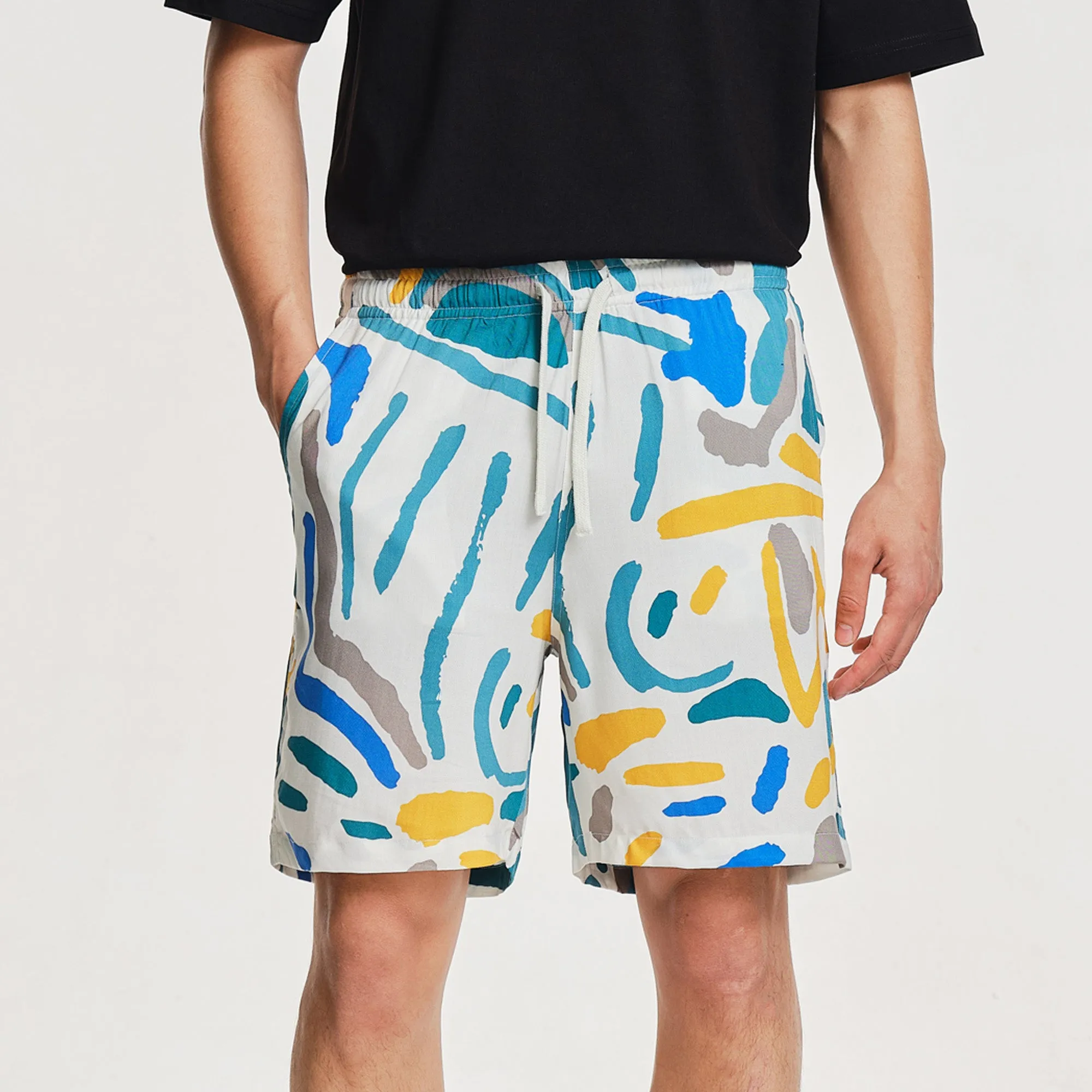 Bay Shorts Multi High-End Quality Wool blend