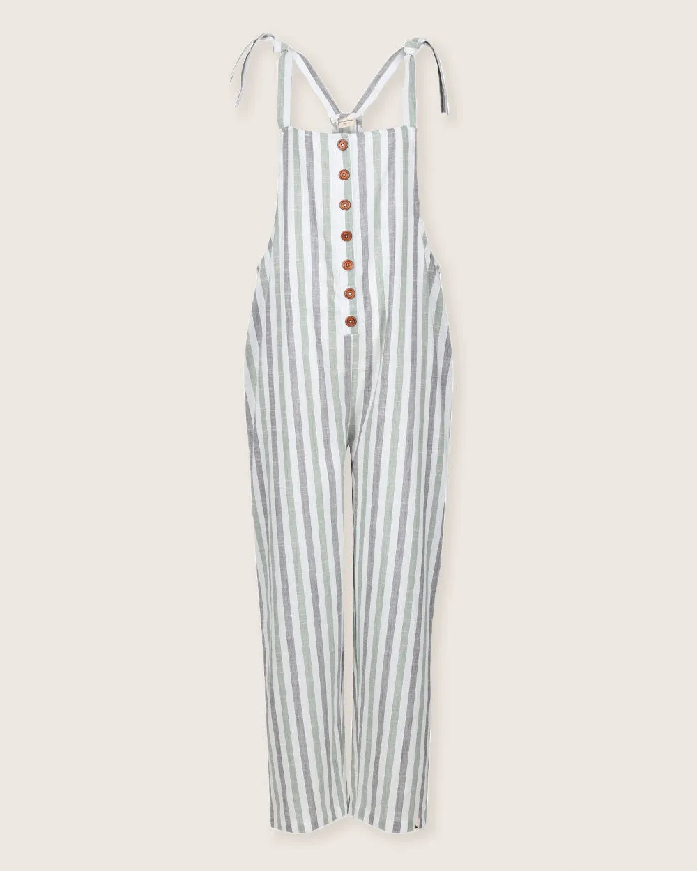 Erin Multicolour Stripe Print Dungarees Art Core