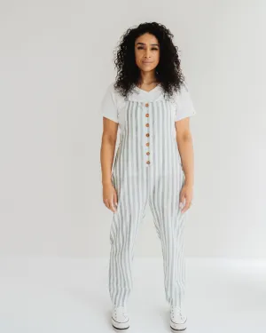 Erin Multicolour Stripe Print Dungarees DoubleLayerReinforcement