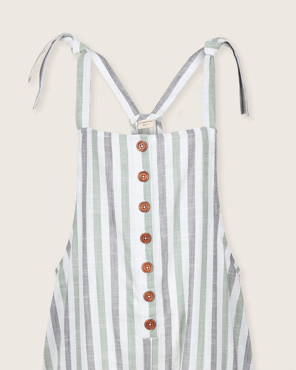 Erin Multicolour Stripe Print Dungarees Inner Glow