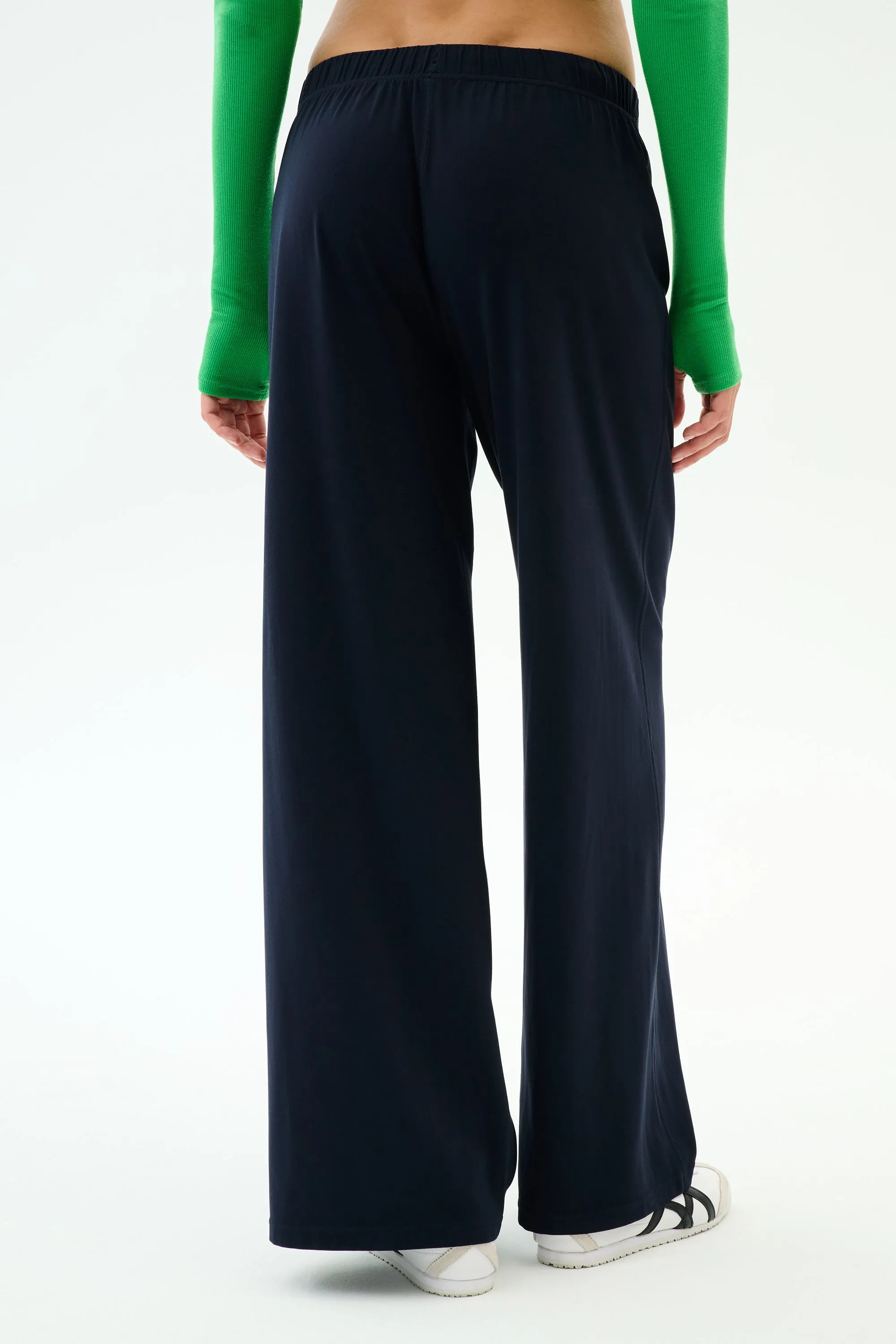 Brynn Airweight Pant - Indigo Stretch Flex Non Tapered Leg