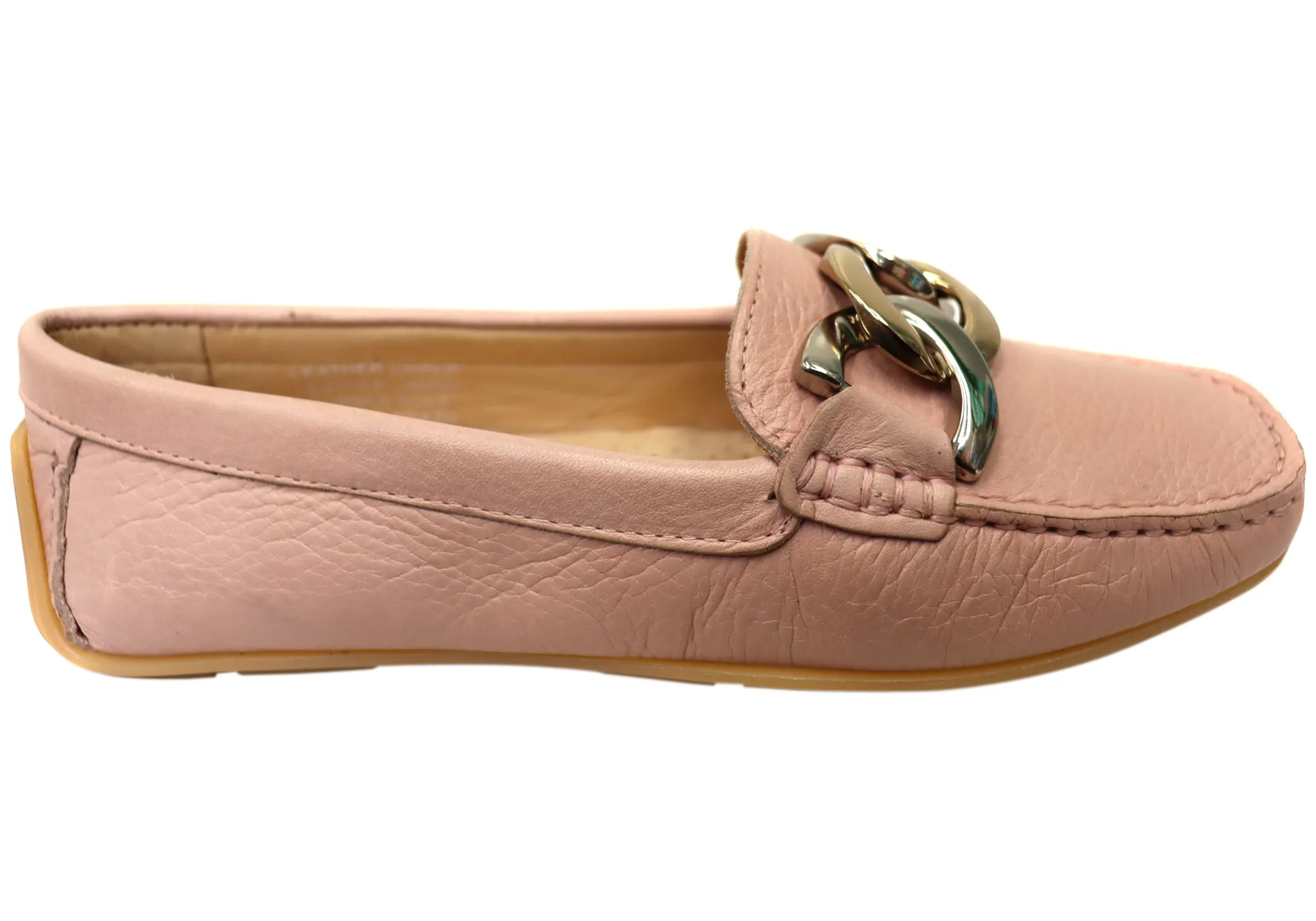 Savelli Emile Womens Comfortable Leather Loafer Shoes Made In Brazil Lean Design loafers