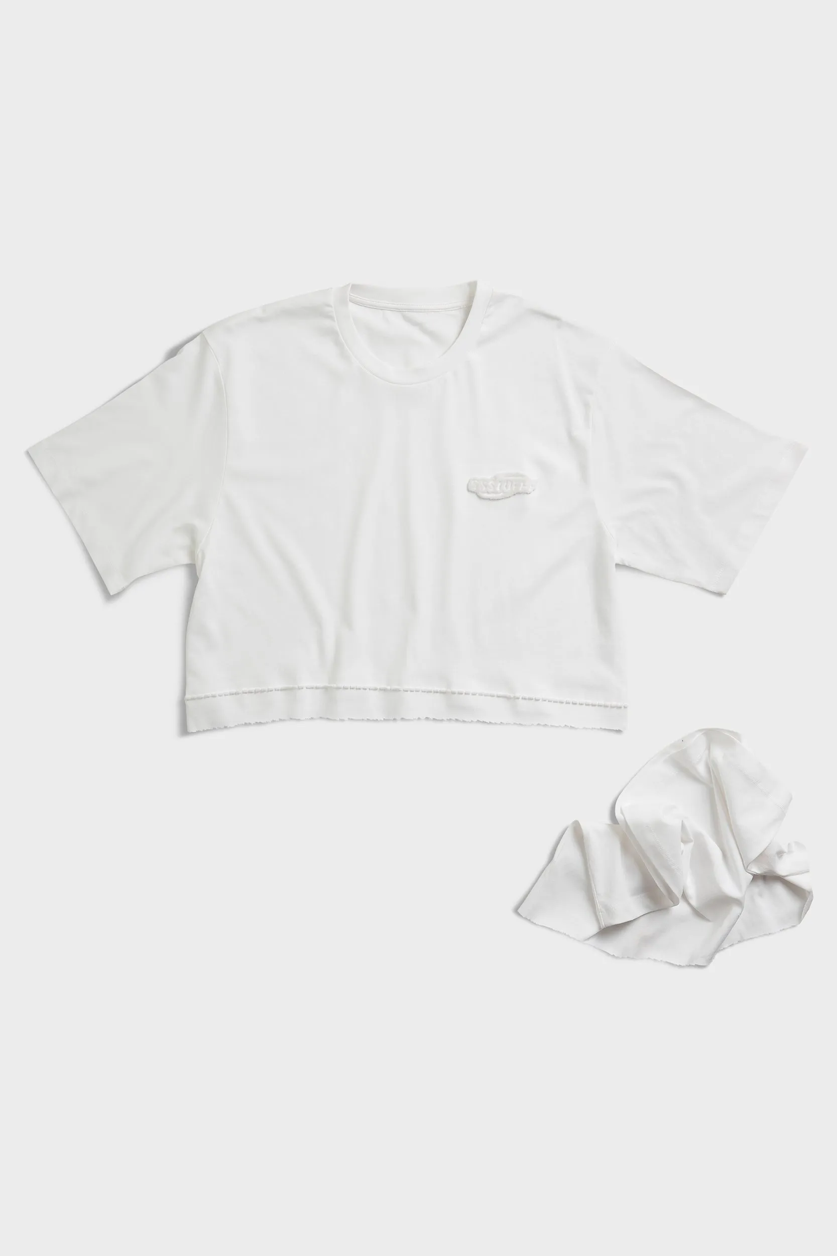 FUWARI Embroidery Tee City Casual Quick Fit Wear