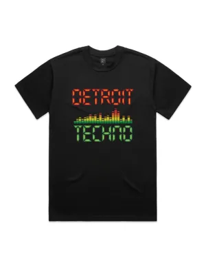 Ink Detroit Techno T-Shirt - Black Soft and Relaxed Minimalist Stitching