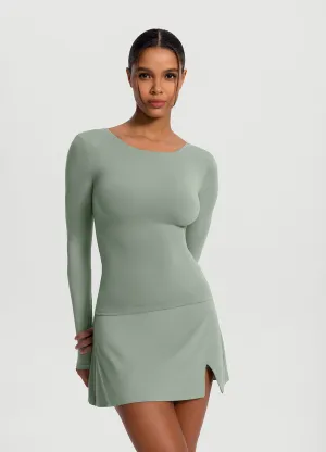 AdvancedMoistureManagement Open-Back Long Sleeve Top