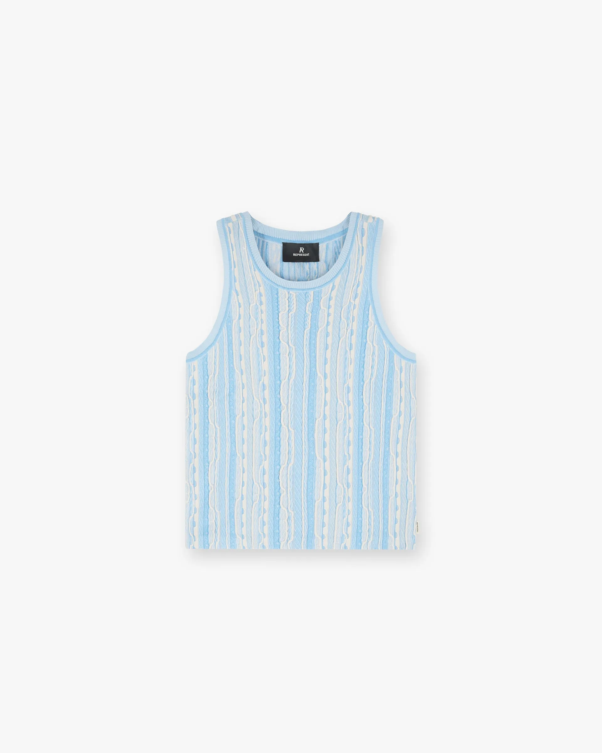 Mixed Knit Vest - Royal Blue TearResistantMaterial OdorResistantClothing