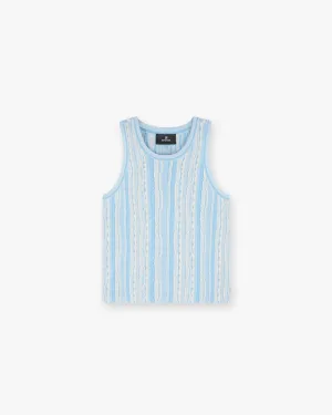 Mixed Knit Vest - Royal Blue TearResistantMaterial OdorResistantClothing