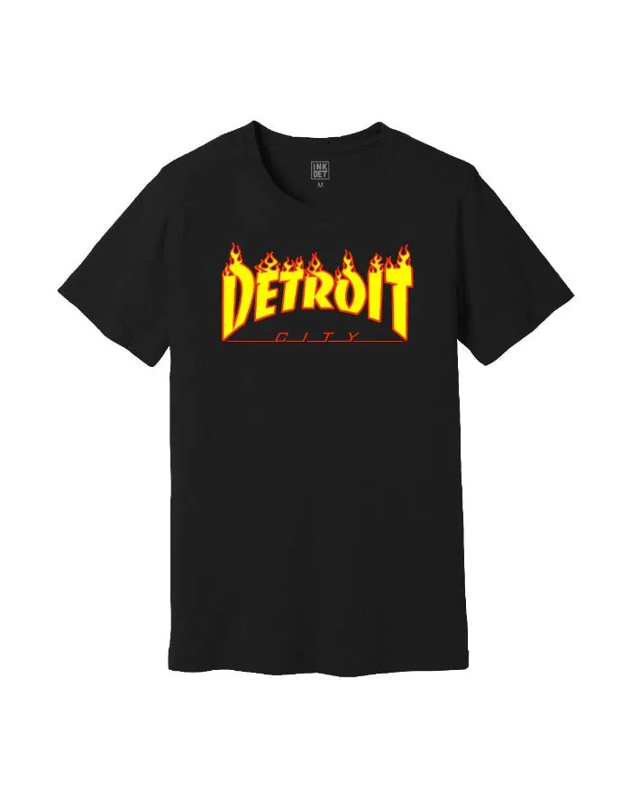 Ink Detroit City T-Shirt - Black Timeless Wear