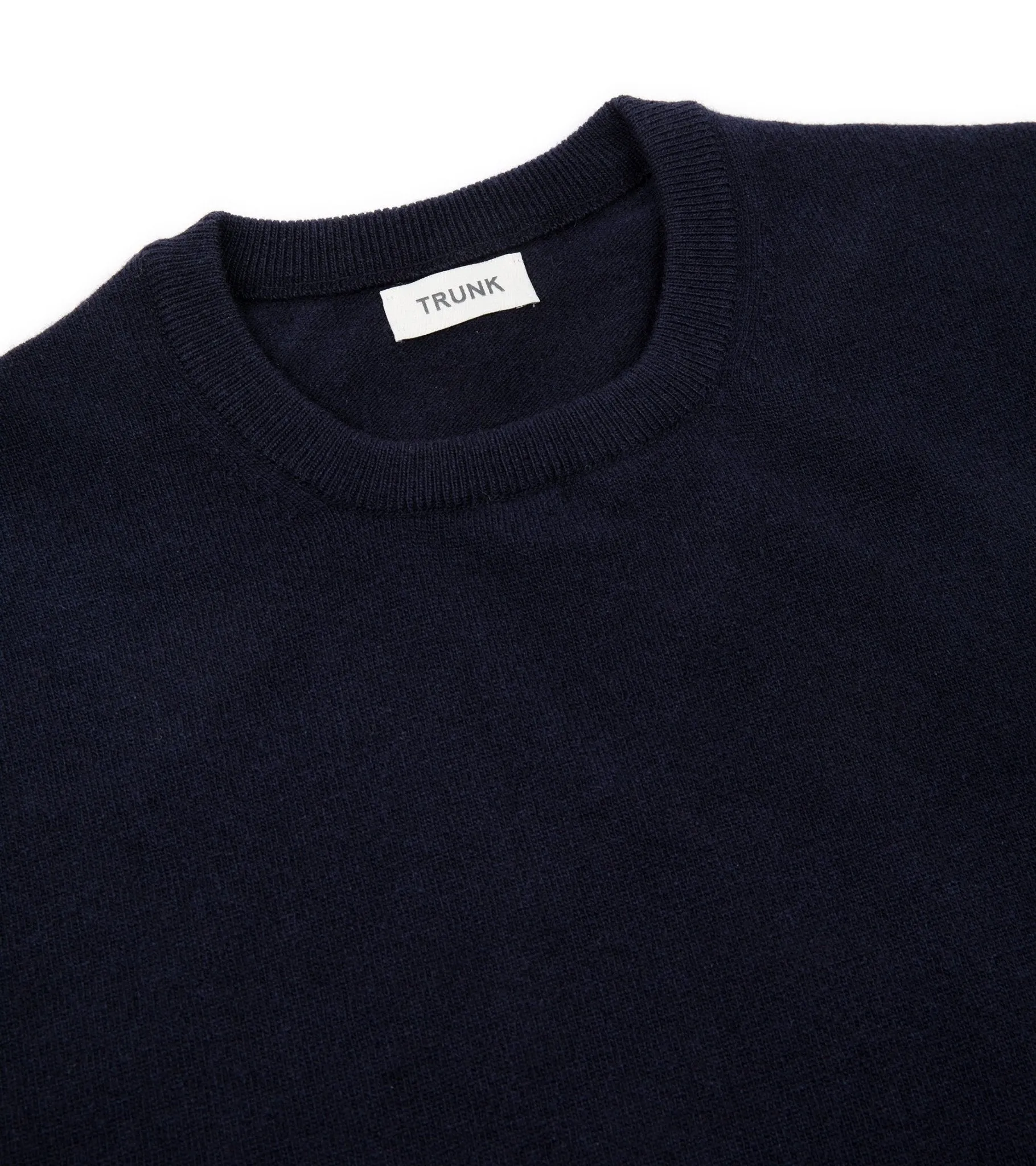 Trunk Walden Geelong Crew Neck Sweater: Navy Nordic Light