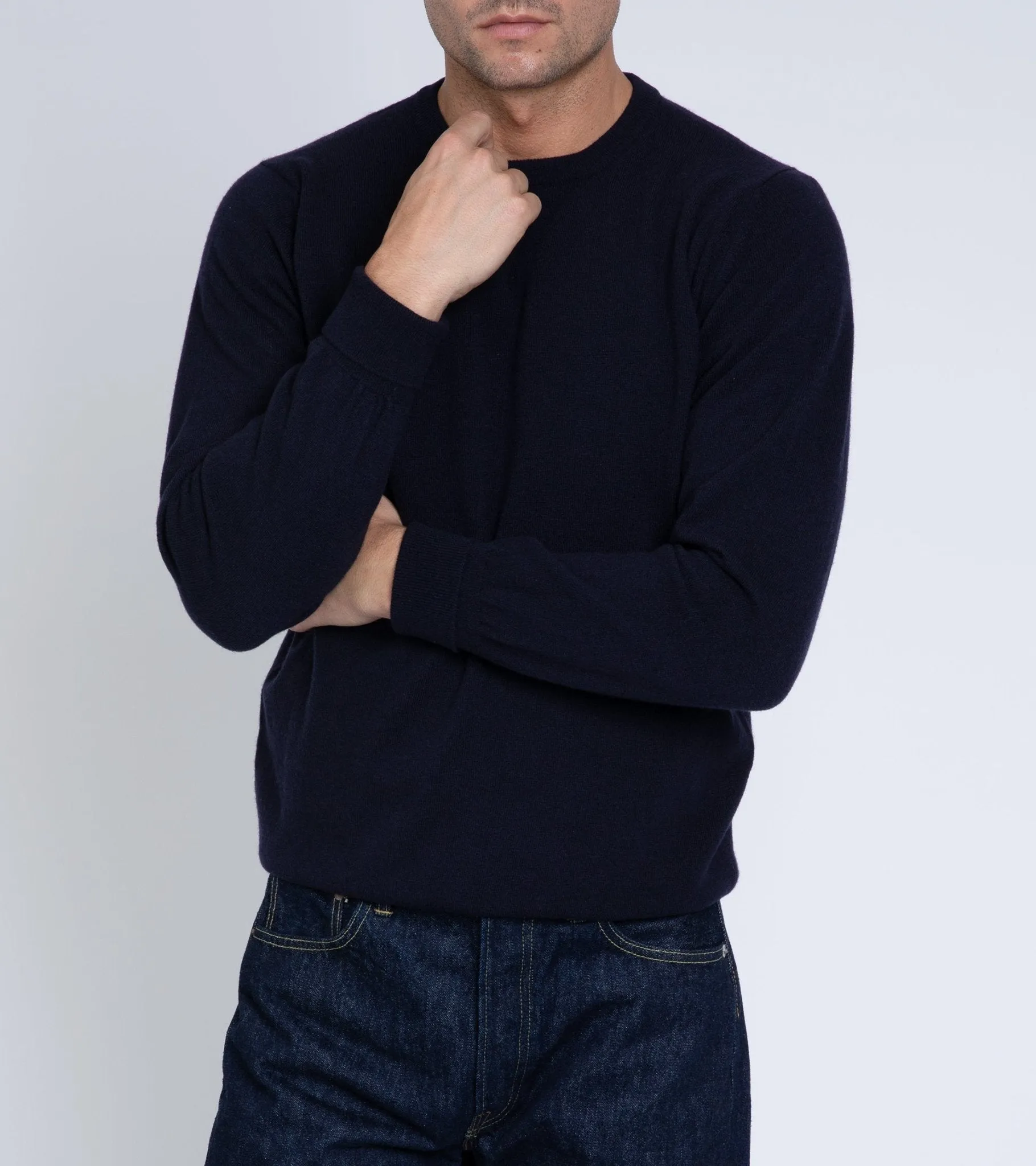 FrictionResistantEdges Joy Mood Trunk Walden Geelong Crew Neck Sweater: Navy
