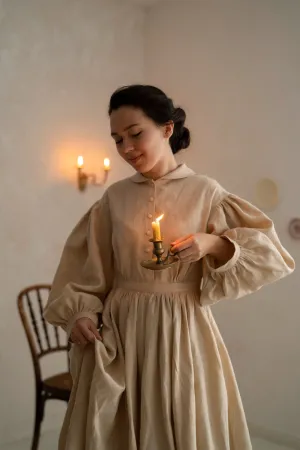 ConvertibleNeckline Lightweight Comfort Meg Dress with long sleeves