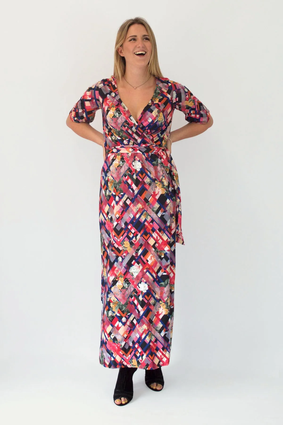 Cozy Comfort Elegant Layer Empire Line Split Front Dress