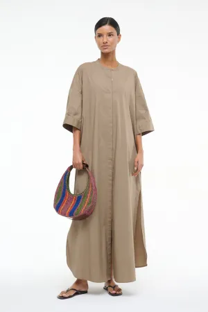 Vacation Vibe ENZO MAXI DRESS | TAUPE
