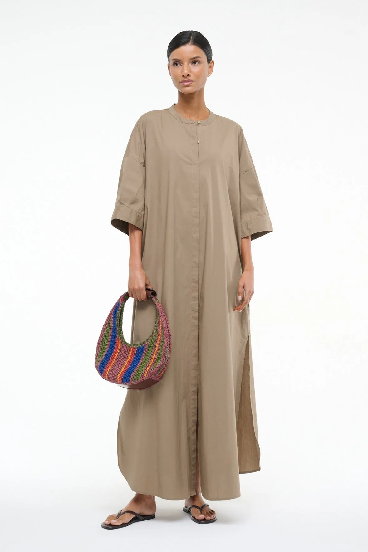 Vacation Vibe ENZO MAXI DRESS | TAUPE