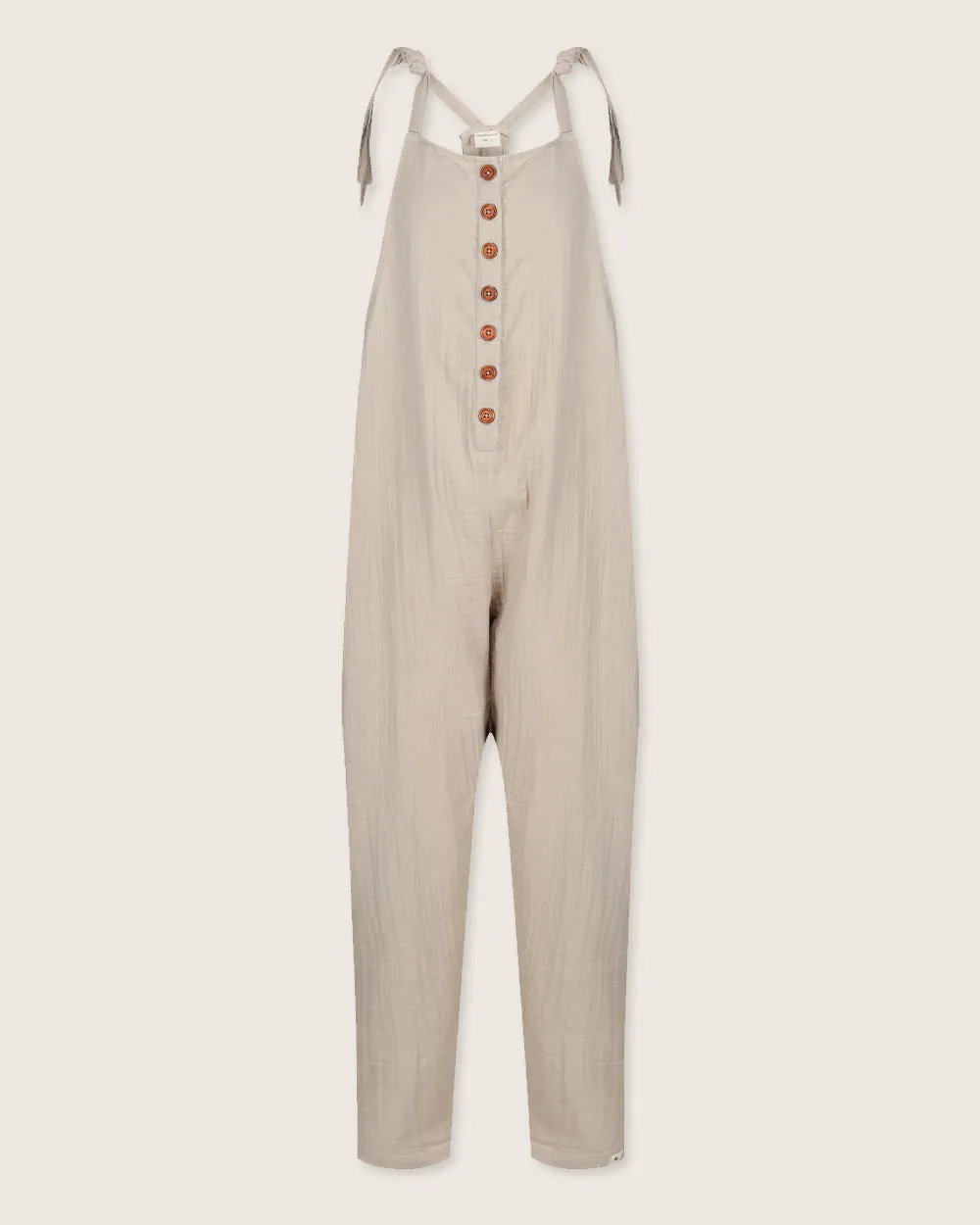 Stretch Fit Erin Beige Dungarees