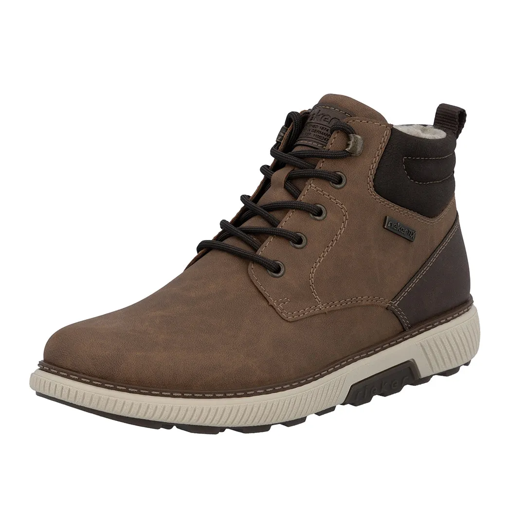 Stretch Laces All Day Mens Rieker Stan 02 in Mandel/Kastanie