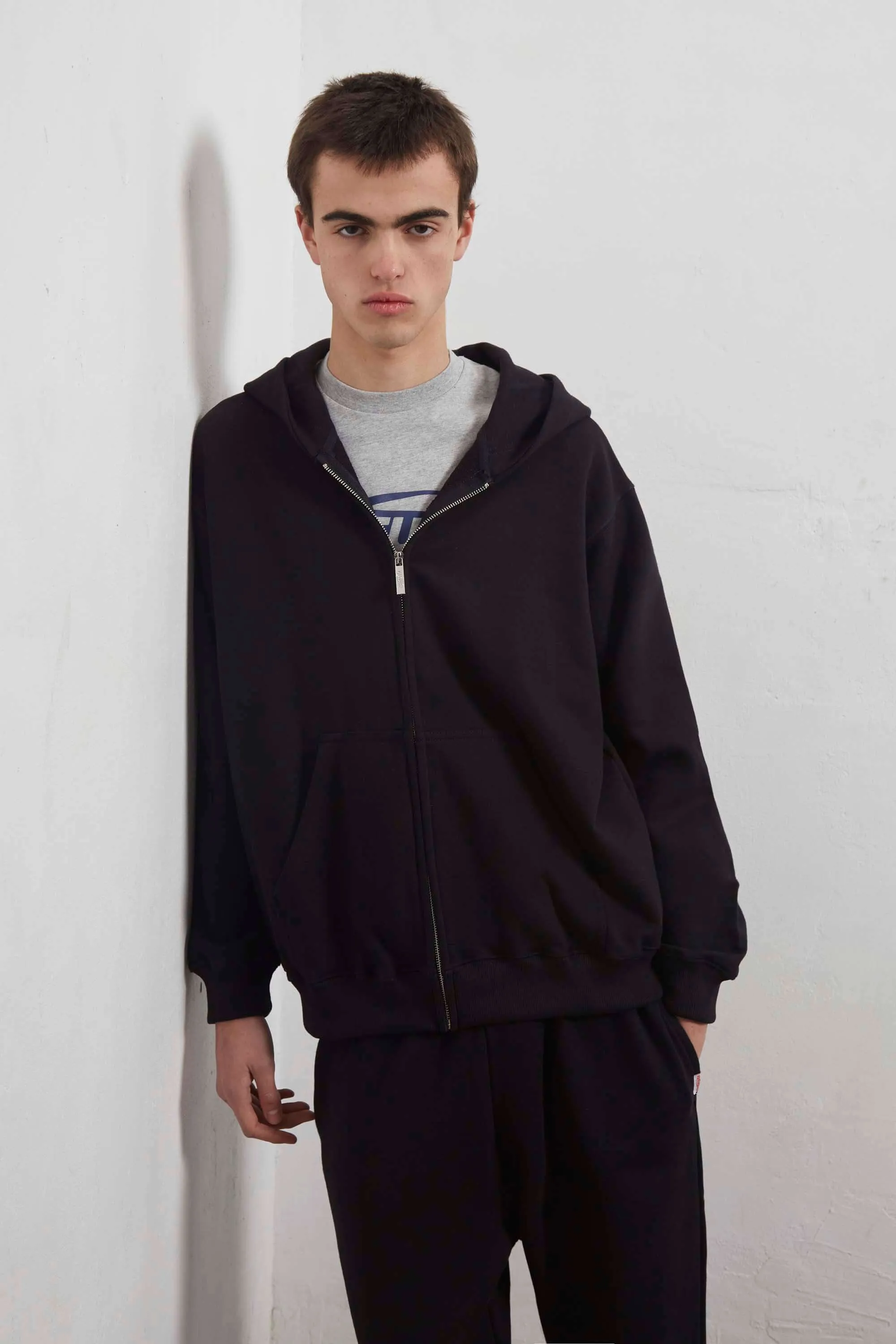 Warm Outfit Durable Fabric Mini Logo Zip-Up