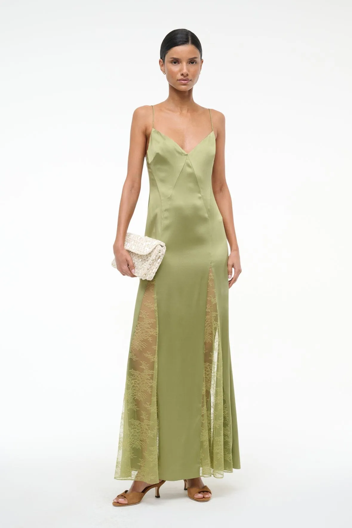 TRINITY SILK DRESS | MOSS Fall Piece