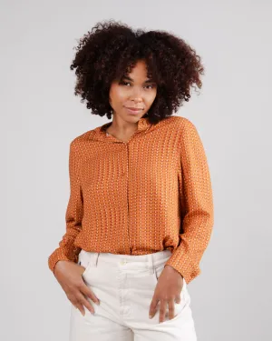 Eyes Mao Blouse Spices Relaxed Fit Fashion Layering