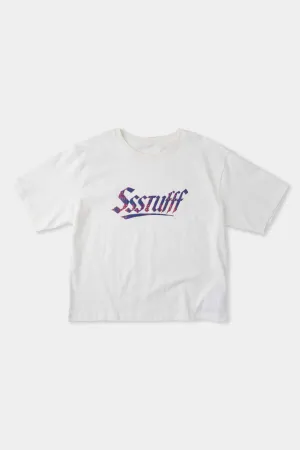 Smart Design Fake Stitching Red Puff Tee