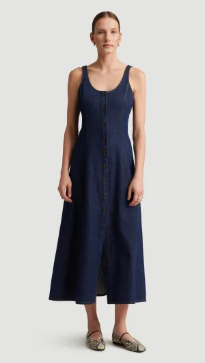 Farrow Denim Dress in Regenerative Cotton | Omni Flare Hem