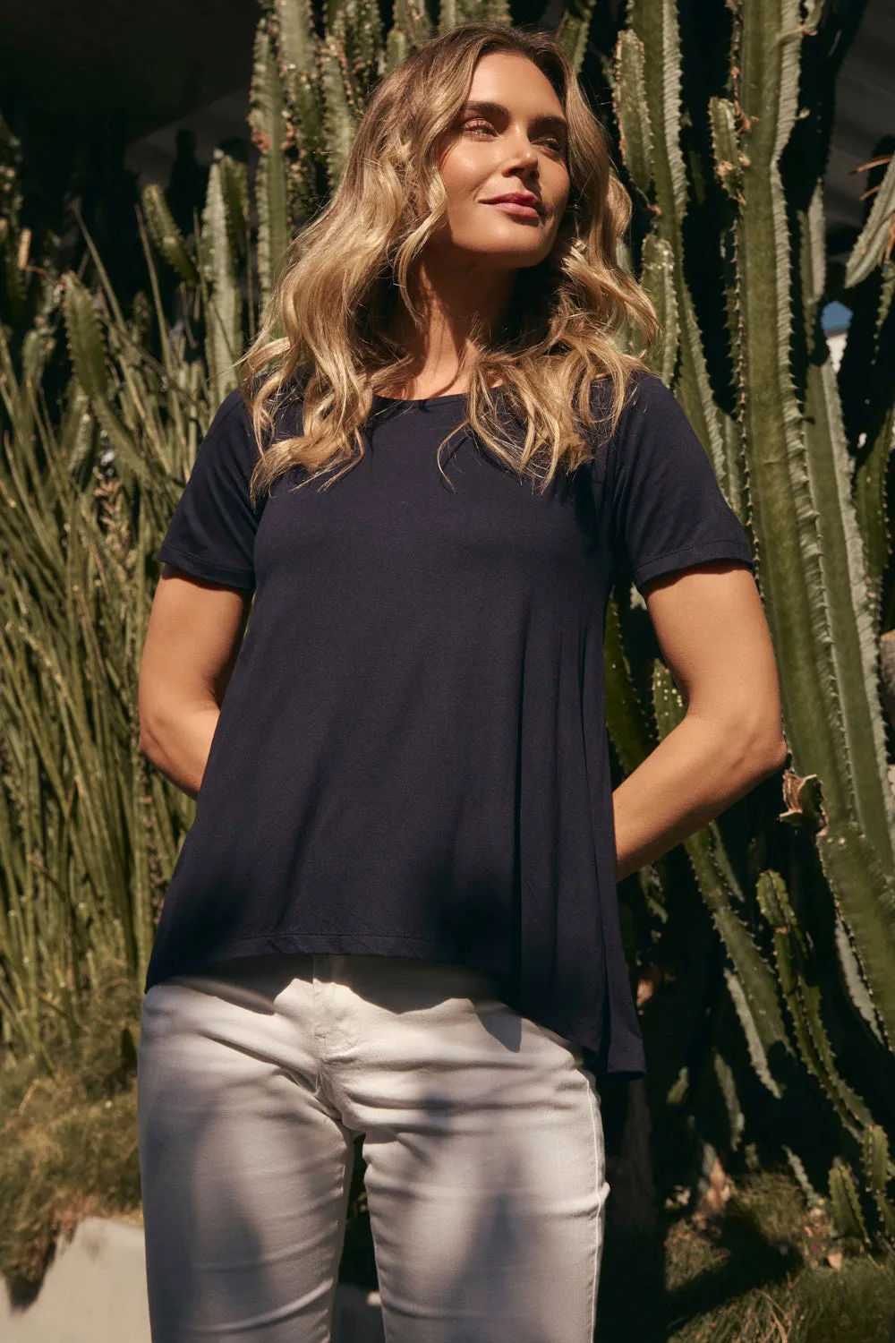 coordinate with other items Swing Tee in Navy