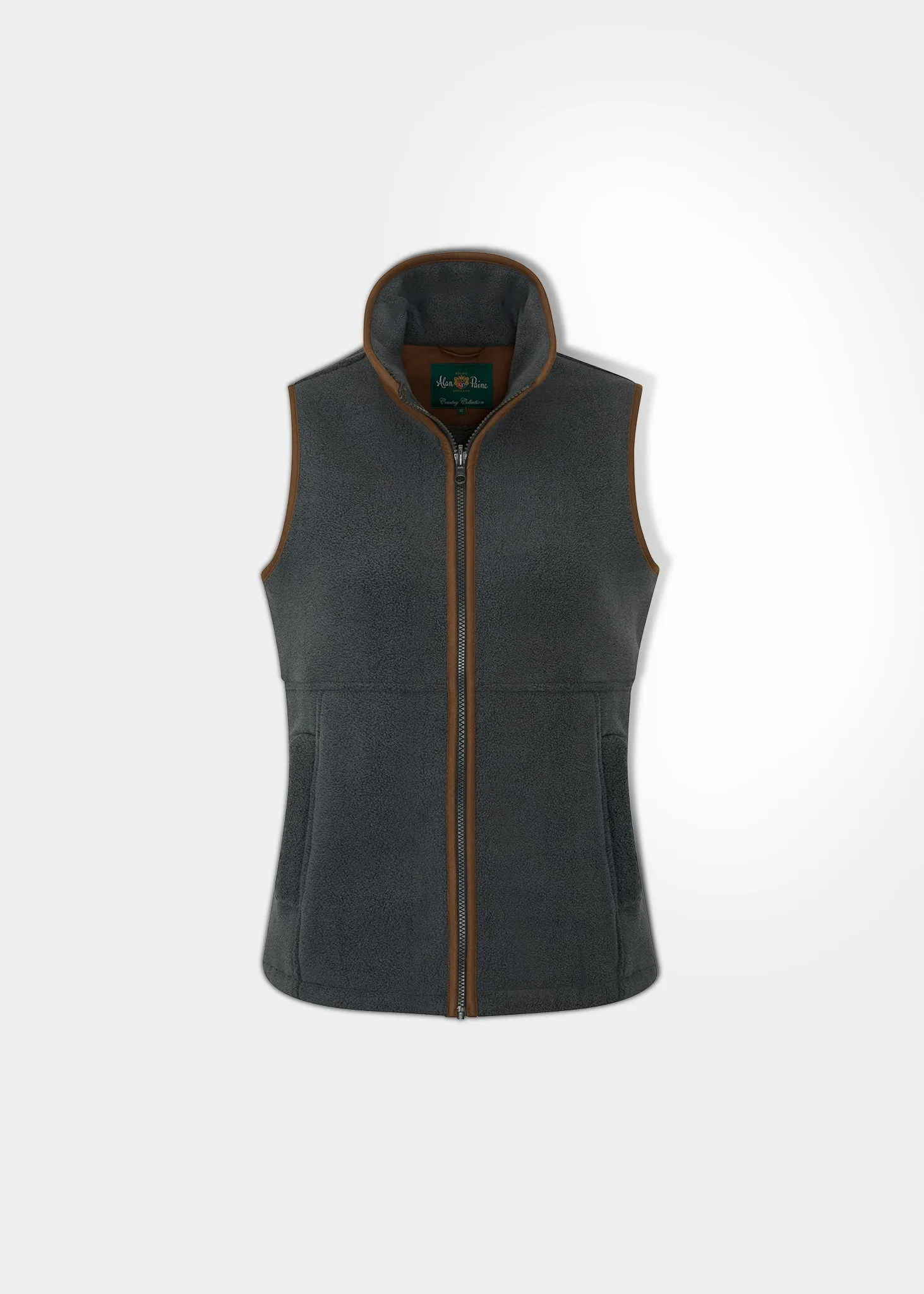 Aylsham Ladies Fleece Gilet In Gunmetal - Regular Fit Trekking Layer Tech Layer