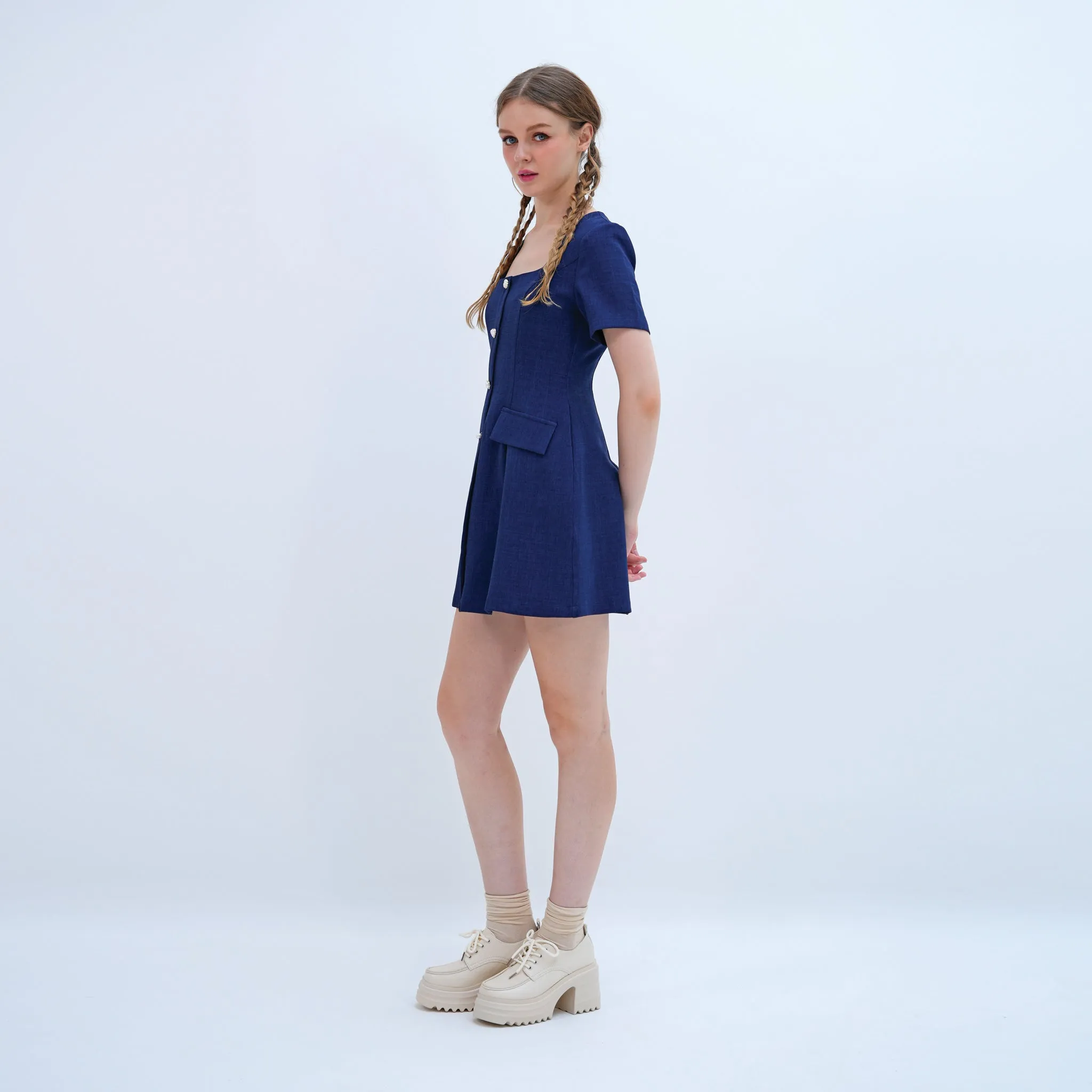 Relaxed and Elegant CC Mini Dress