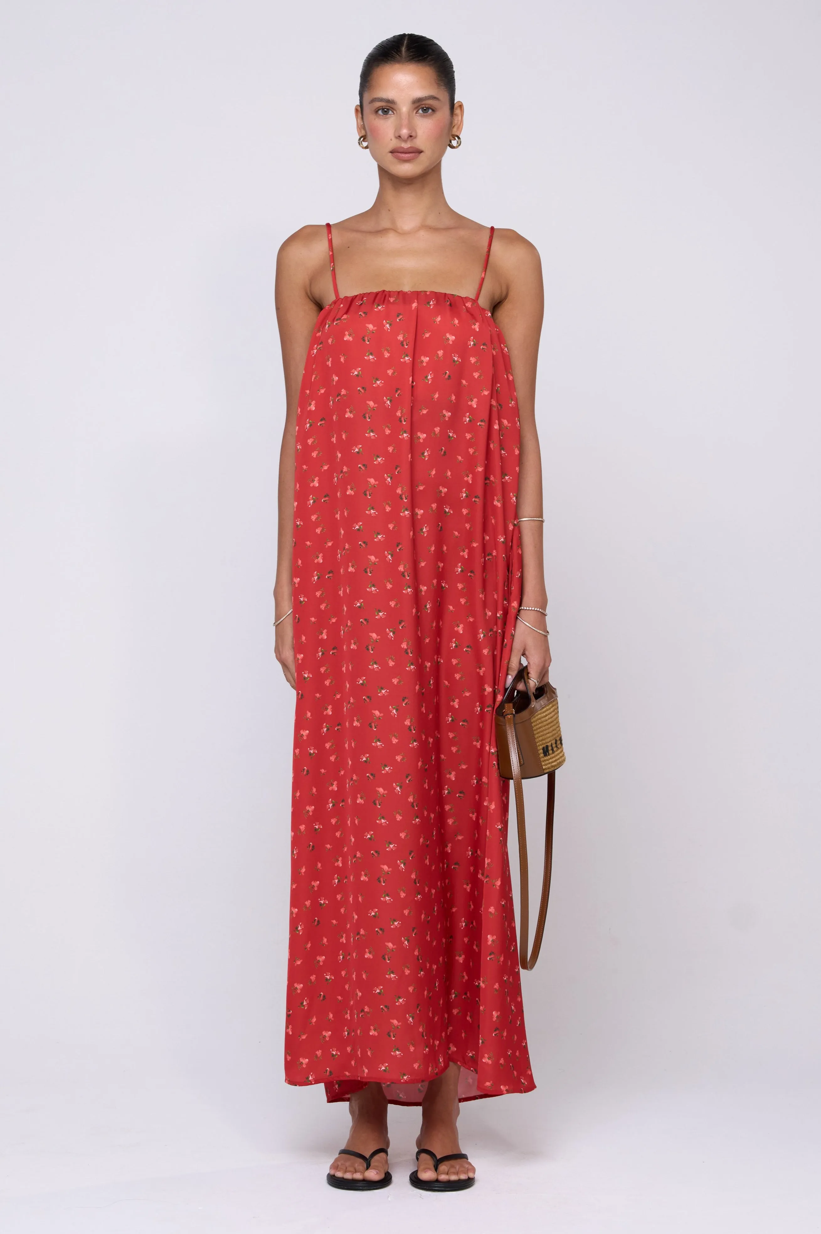 Faye Dress in Cayenne AntiPillTreatment Magic Day