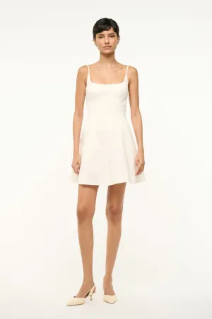 JOY MINI DRESS | IVORY Hidden Zipper